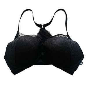 PINK By Victoria's Secret Date Push Up Pigeonnant Rendez-vous Lace Bra 34DD